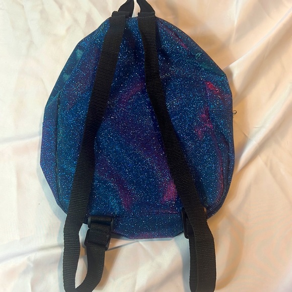 New Blue holographic zip mini backpack - Picture 2 of 4